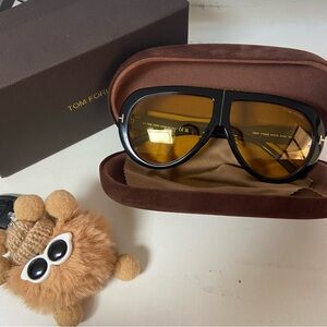 Tom Ford Black and Yellow Sunglasses